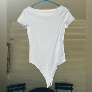Abercrombie boat neck bodysuit